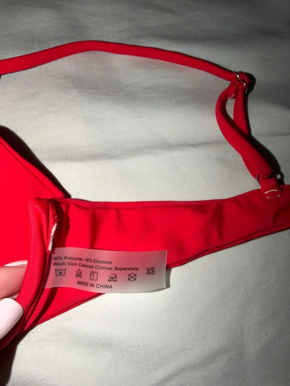 Red Underwire Bikini‎ Top